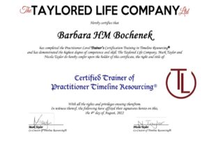 Trainer certificate